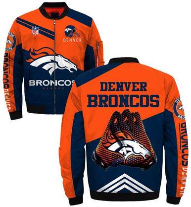 Denver Broncos bomber Jacket Style #1 winter coat gift for men