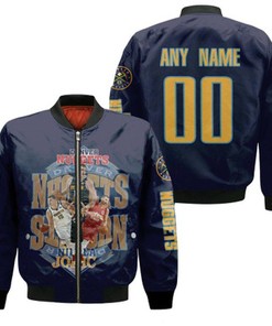 Denver Nuggets Nikola Jokic 15 NBA Most Valuable Player Black 3D Gift With Custom Name Number For Nuggets Fans Bomber Jacket