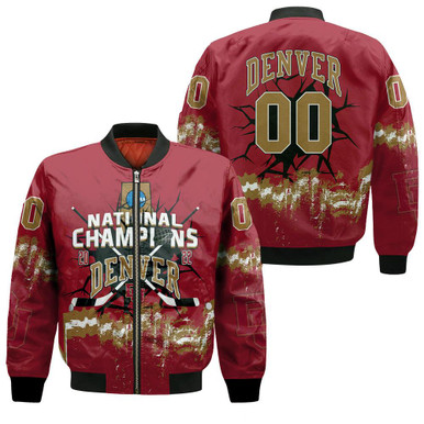 Denver Pioneers Bomber Jacket Ice Hockey 2022 National Champions - NCAA