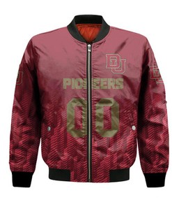 Denver Pioneers Bomber Jacket Logo Sport Ombre  - NCAA