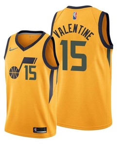 Denzel Valentine 15 Utah Jazz 2022 Statement Edition Gold Jersey 75th Diamond - Men Jersey