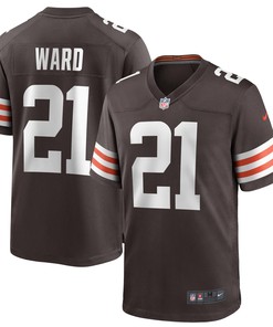 Denzel Ward Cleveland Browns Game Player Jersey - Brown Nfl