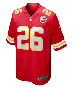Deon Bush 26 Kansas City Chiefs Game Player Jersey - Red