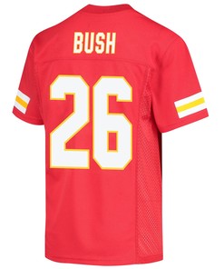Deon Bush 26 Kansas City Chiefs Super Bowl LVII Champions Youth Game Jersey - Red