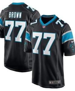 Deonte Brown Carolina Panthers Game Player Jersey - Black Nfl
