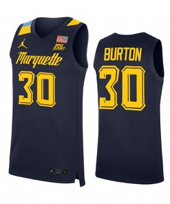 Deonte Burton 30 Marquette Golden Eagles Alumni Uniform Jersey College Basketball Blue
