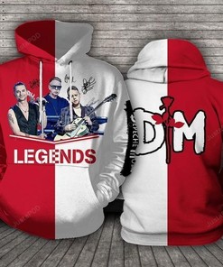 Depeche Mode Signatures 3D Hoodie Zip Hoodie