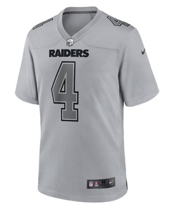 Derek Carr 4 Las Vegas Raiders Atmosphere Fashion Game Jersey - Gray