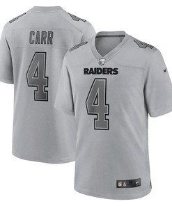 Derek Carr 4 Las Vegas Raiders Men Atmosphere Fashion Game Jersey - Gray