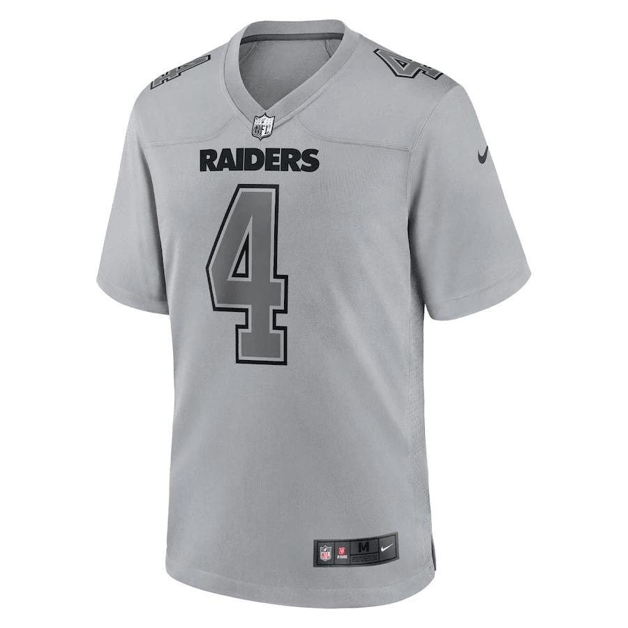 Derek Carr 4 Las Vegas Raiders Men Atmosphere Fashion Game Jersey - Gray