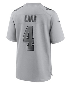 Derek Carr 4 Las Vegas Raiders Men Atmosphere Fashion Game Jersey - Gray