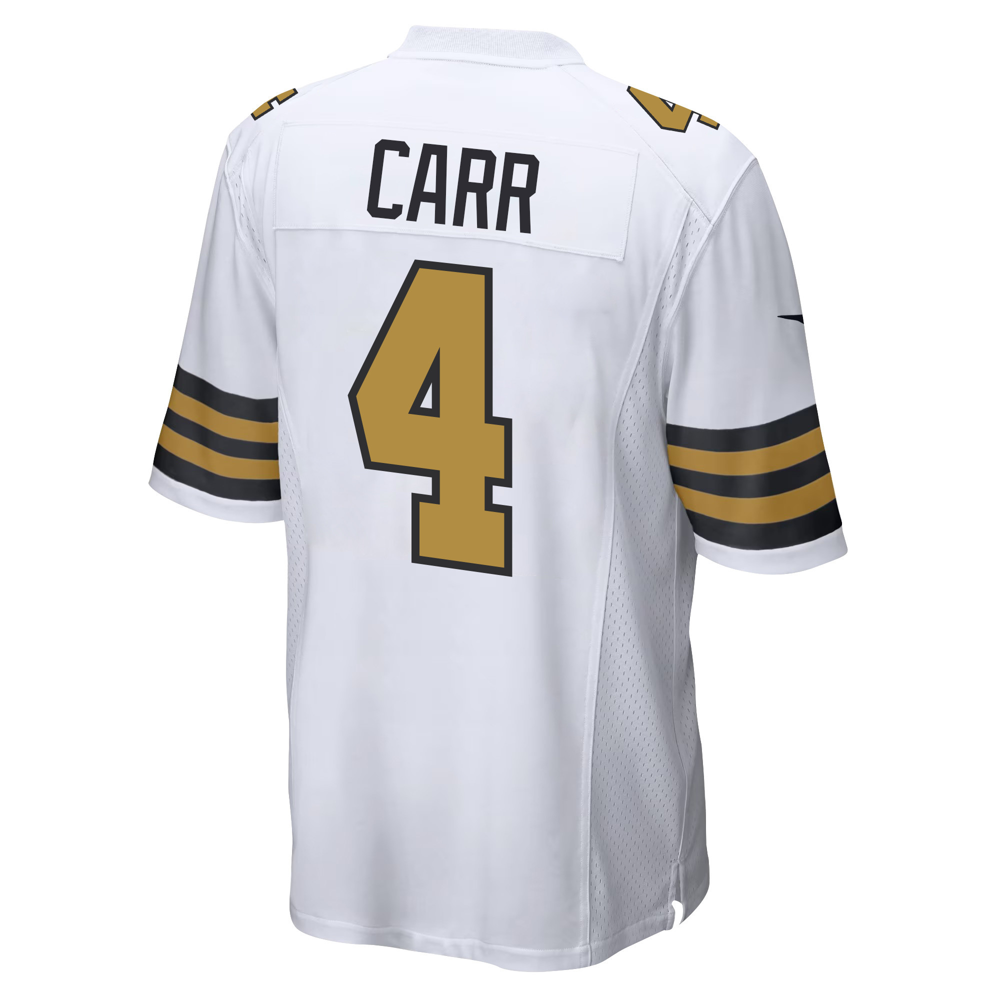 Derek Carr 4 New Orleans Saints Alternate Game Men Jersey - White