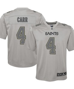 Derek Carr 4 New Orleans Saints Atmosphere Fashion Game Youth Jersey - White