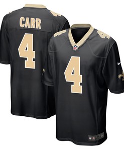 Derek Carr 4 New Orleans Saints Game Men Jersey - Black