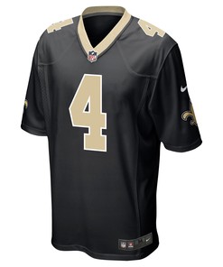 Derek Carr 4 New Orleans Saints Game Men Jersey - Black