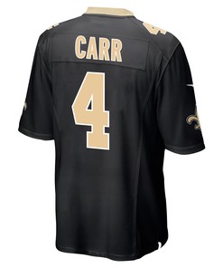 Derek Carr 4 New Orleans Saints Game Men Jersey - Black
