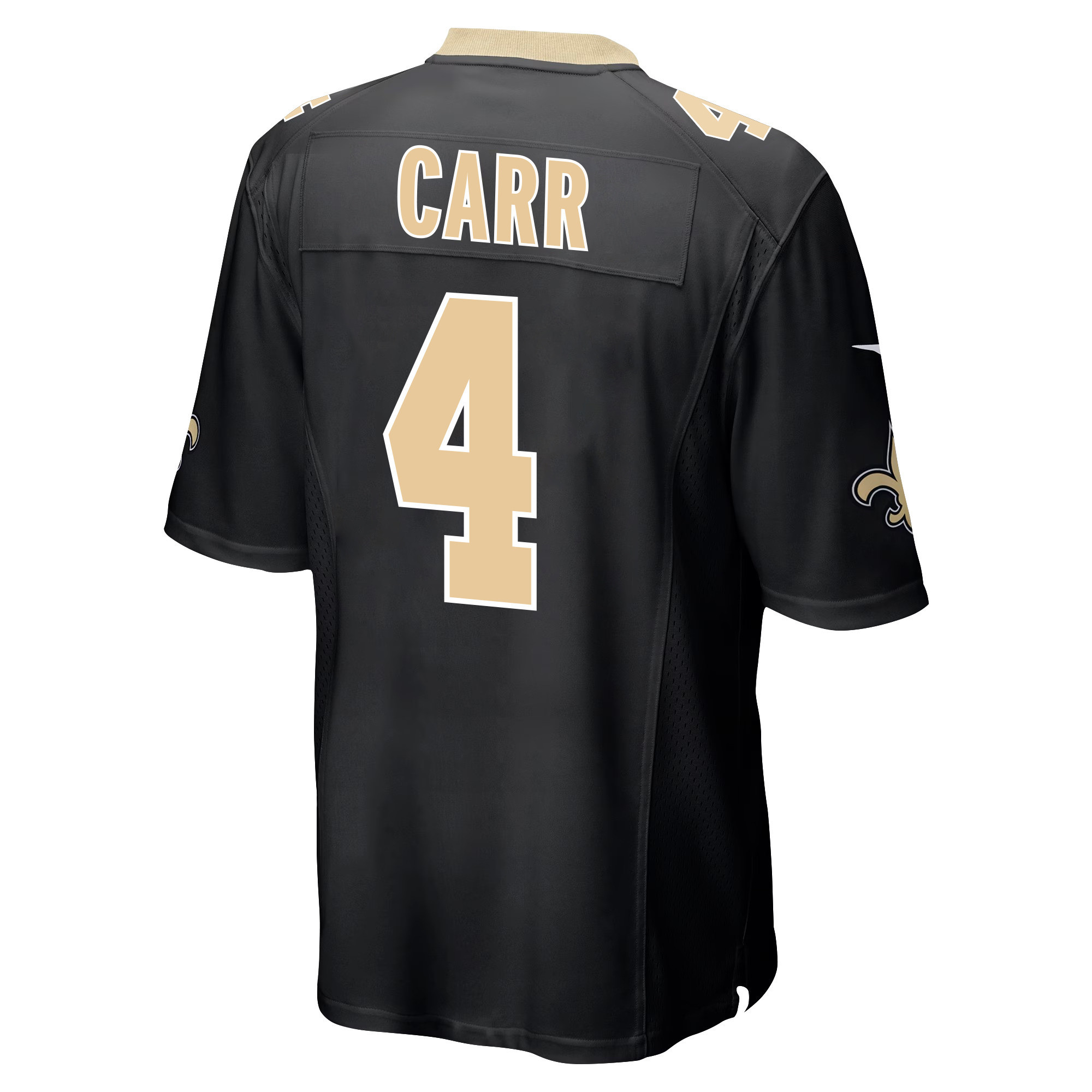 Derek Carr 4 New Orleans Saints Game Men Jersey - Black