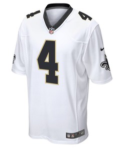 Derek Carr 4 New Orleans Saints Game Men Jersey - White