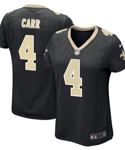 Derek Carr 4 New Orleans Saints Game Women Jersey - Black