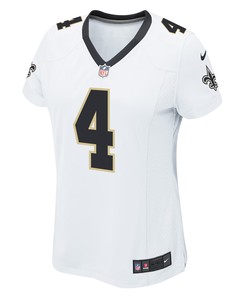 Derek Carr 4 New Orleans Saints Game Women Jersey - White