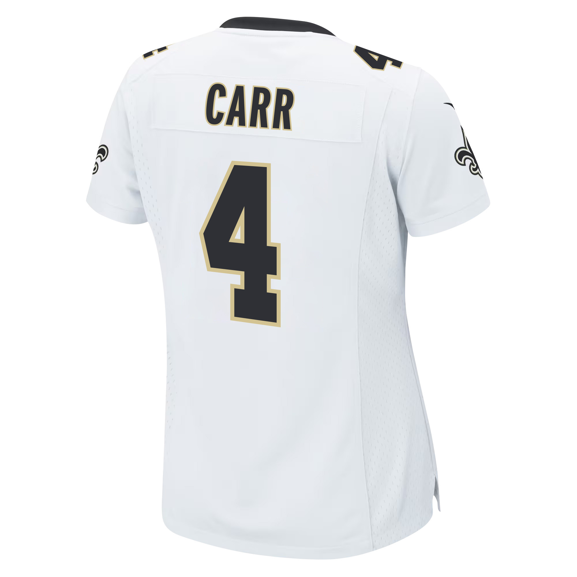 Derek Carr 4 New Orleans Saints Game Women Jersey - White