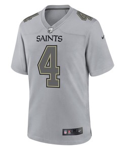 Derek Carr 4 New Orleans Saints Men Atmosphere Fashion Game Jersey - Gray