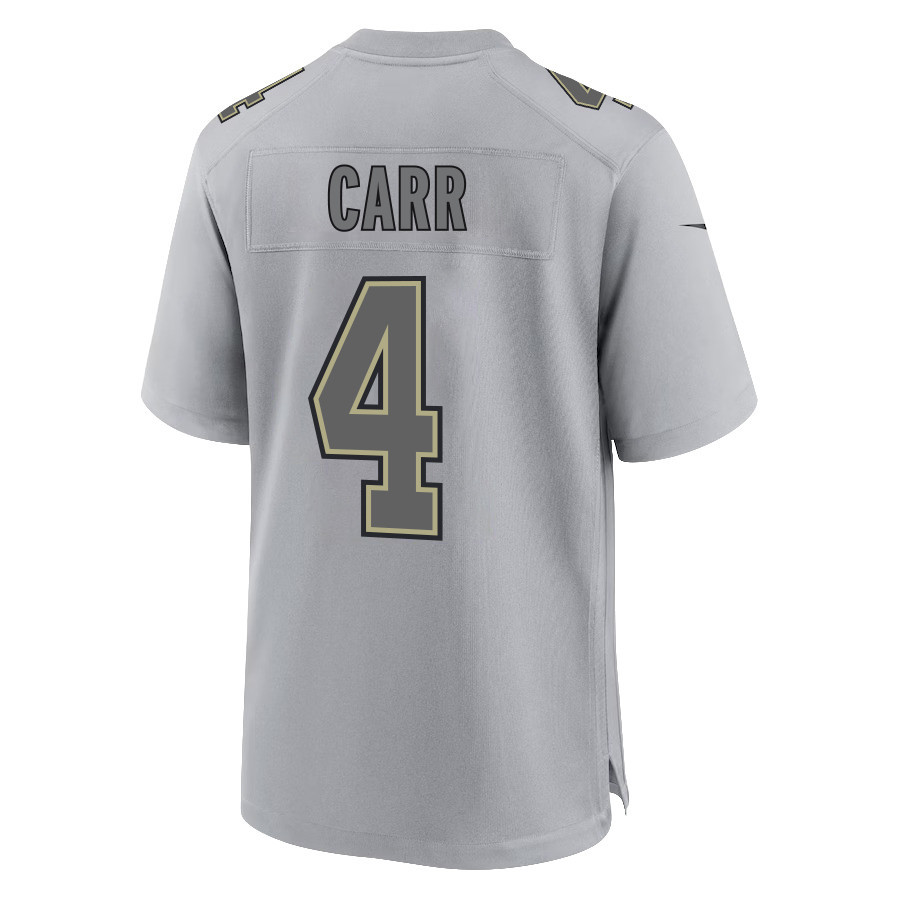 Derek Carr 4 New Orleans Saints Men Atmosphere Fashion Game Jersey - Gray