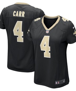 Derek Carr 4 New Orleans Saints Women's Game Jersey - Black