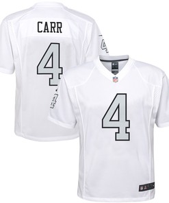 Derek Carr Las Vegas Raiders Color Rush Game Jersey - White Nfl