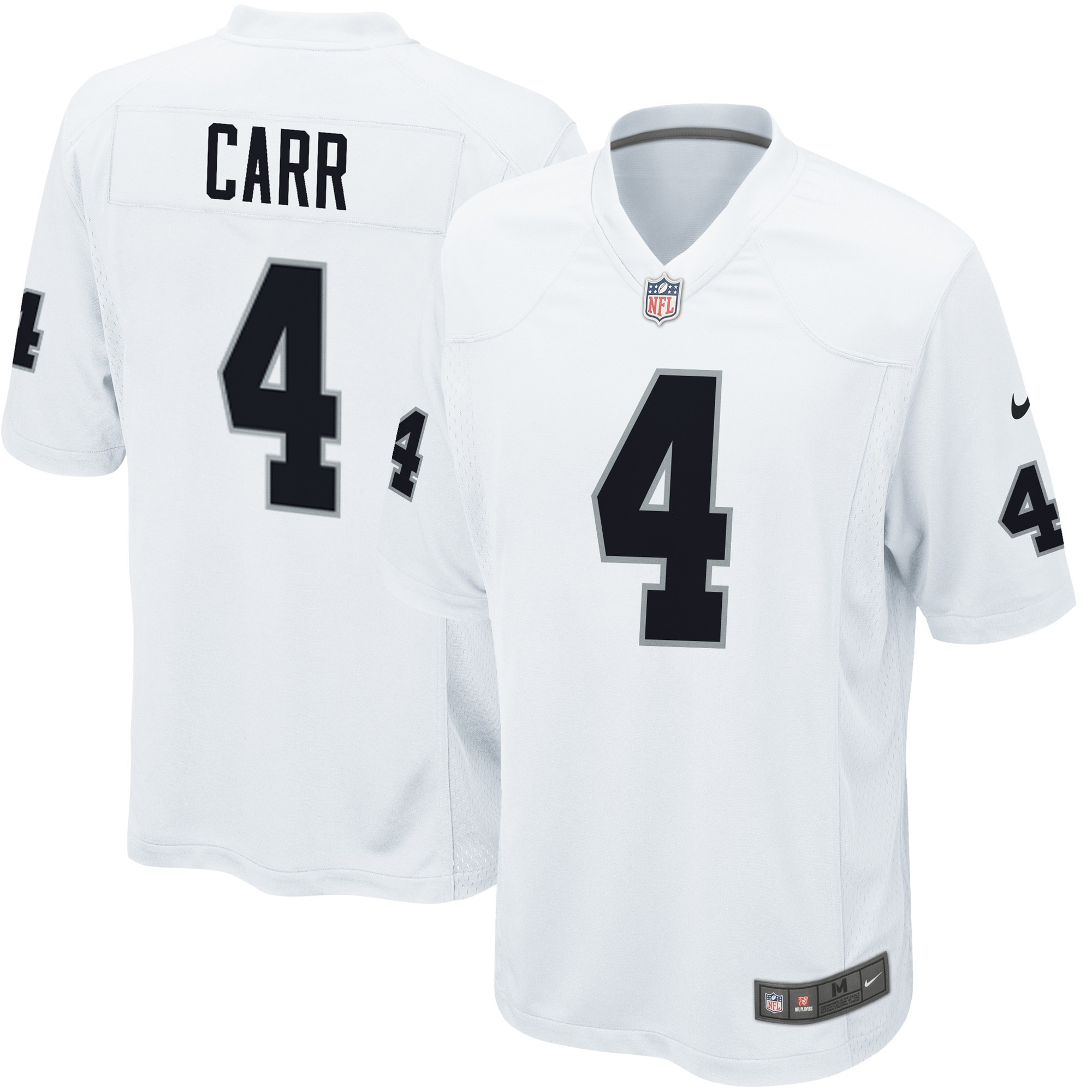 Derek Carr Las Vegas Raiders Game Jersey White Nfl