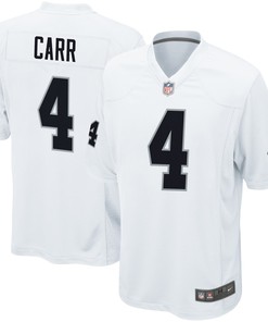 Derek Carr Las Vegas Raiders Game Jersey - White Nfl