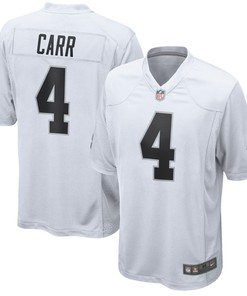 Derek Carr Las Vegas Raiders Game Jersey - White Nfl