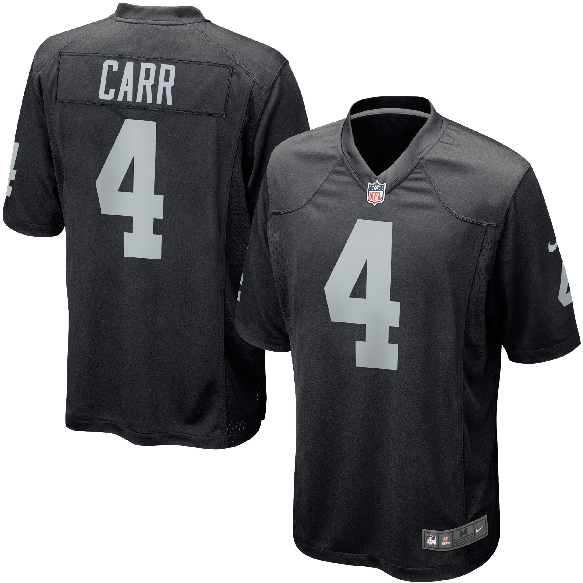 Derek Carr Las Vegas Raiders Game Player Jersey - Black Nfl