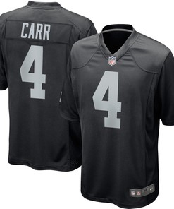Derek Carr Las Vegas Raiders Team Color Game Jersey - Black Nfl