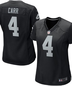 Derek Carr Las Vegas Raiders Womens Game Player Jersey - Black Nfl