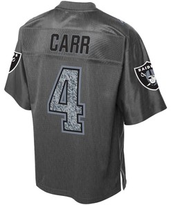 Derek Carr Oakland Raiders Nfl Pro Line Fashion Static Jersey - Gray