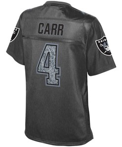 Derek Carr Oakland Raiders Nfl Pro Line Womens Fashion Static Jersey - Gray