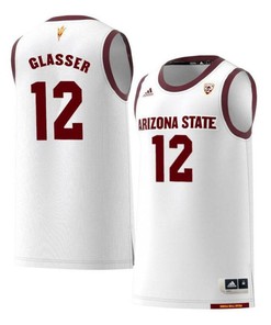 Derek Glasser 12 Arizona State Sun Devils Retro Basketball Men Jersey - White