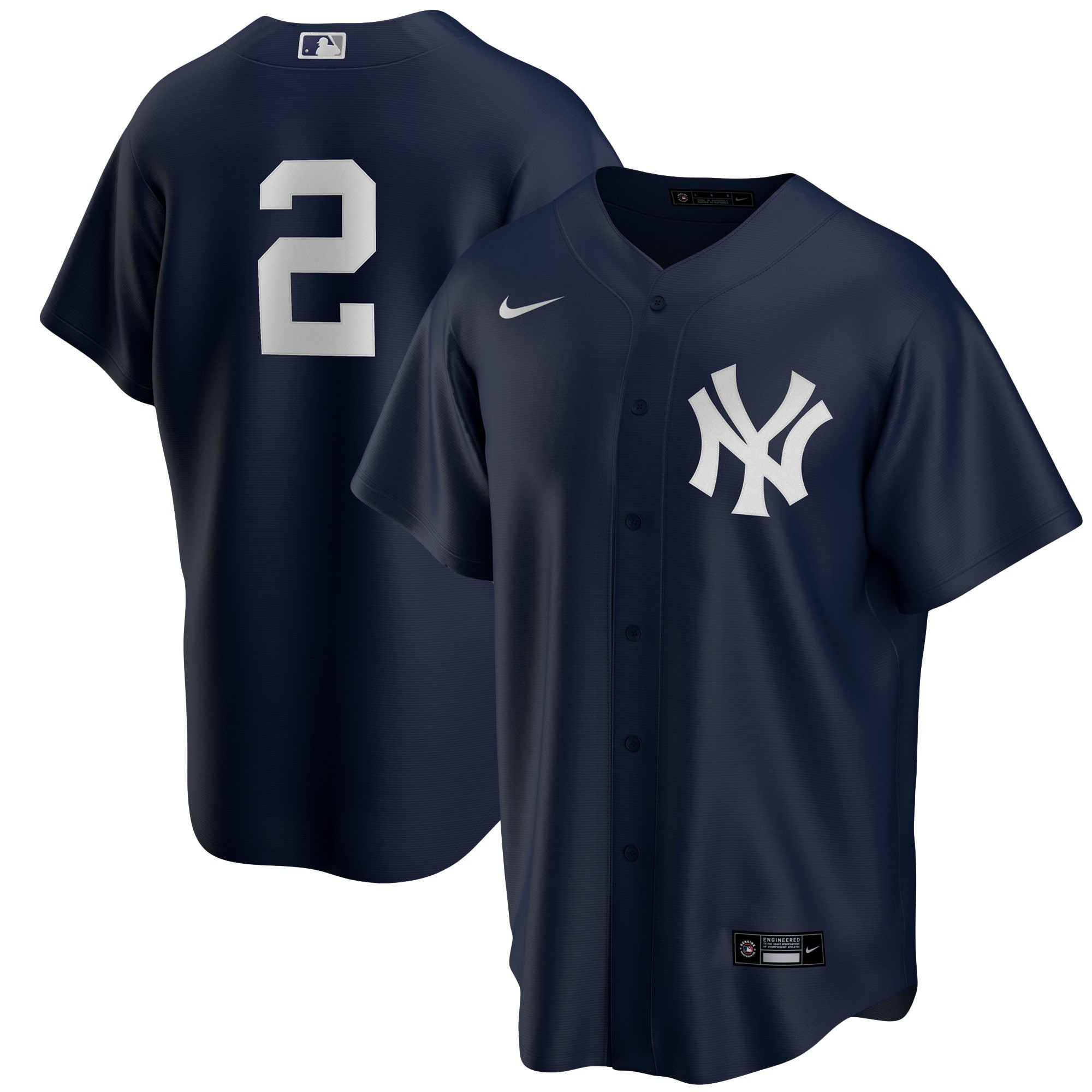 Derek Jeter New York Yankees Alternate Replica Player Jersey Navy Mlb