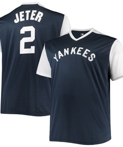 Derek Jeter New York Yankees Cooperstown Collection Player Replica Jersey - Navy/white Mlb