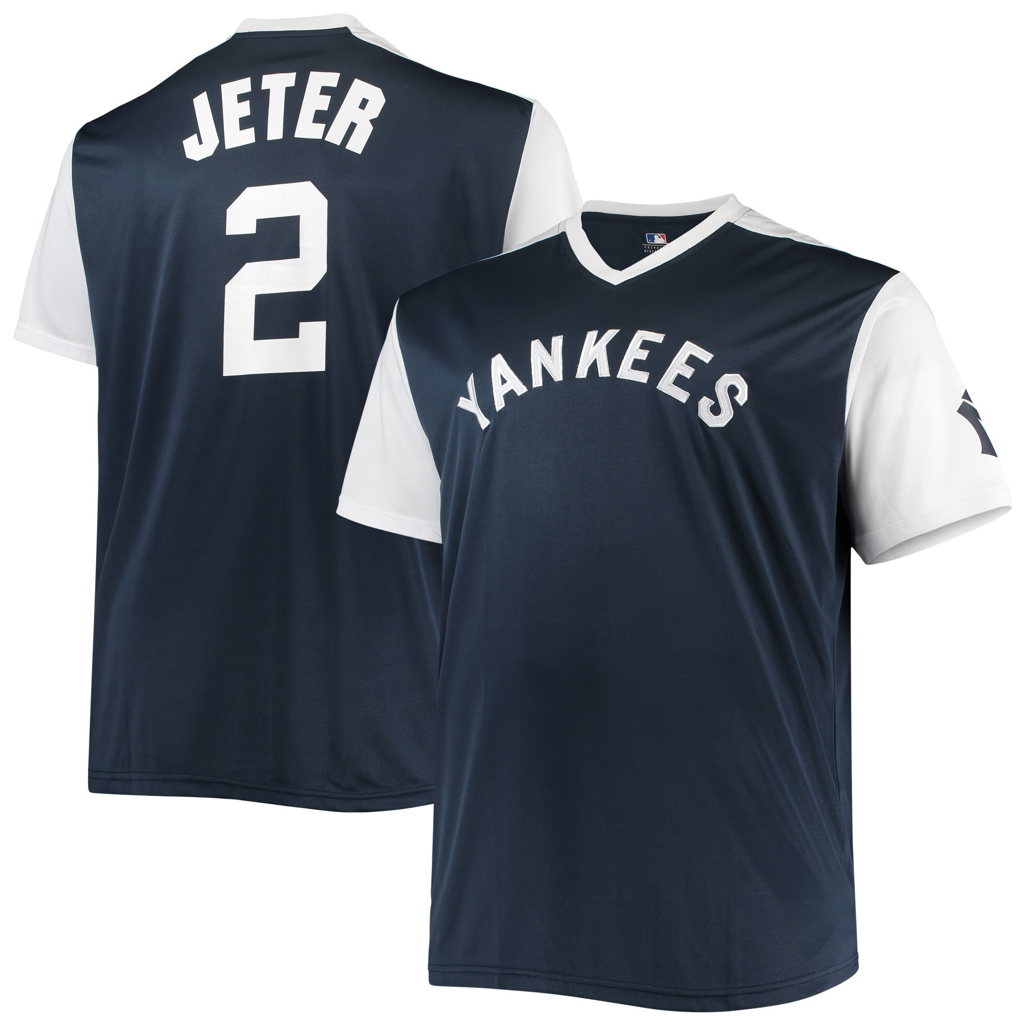Derek Jeter New York Yankees Cooperstown Collection Player Replica Jersey - Navy/white Mlb