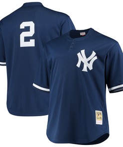 Derek Jeter New York Yankees Mitchell & Ness Big & Tall Batting Practice Replica Player Jersey - Navy Mlb