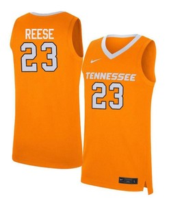 Derek Reese 23 Tennessee Volunteers Elite Basketball Men Jersey - Orange