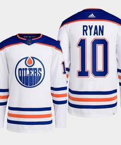 Derek Ryan 10 Edmonton Oilers White Jersey 2022-23 Primegreen Away