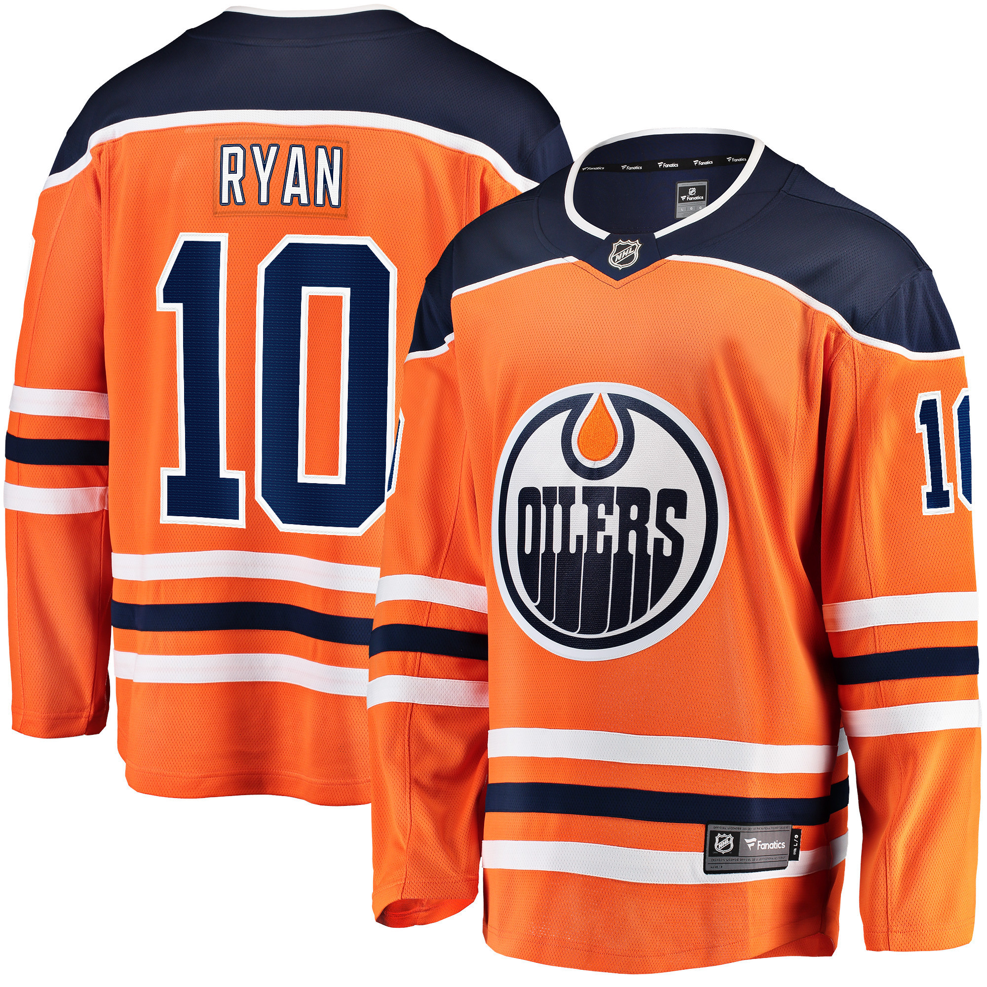 Derek Ryan Edmonton Oilers Fanatics Branded Home Breakaway Player Jersey - Orange Nhl