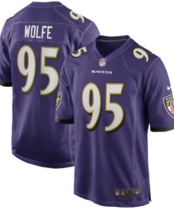 Derek Wolfe Baltimore Ravens Game Player Jersey - Purple Nfl