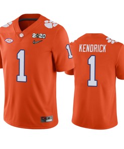 Derion Kendrick Clemson Tigers 2020 National Championship Orange Jersey