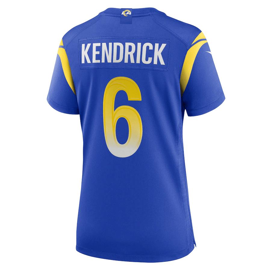 Derion Kendrick Los Angeles Rams Women's Game Player Jersey - Royal