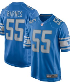 Derrick Barnes Detroit Lions Game Player Jersey - Blue Nfl