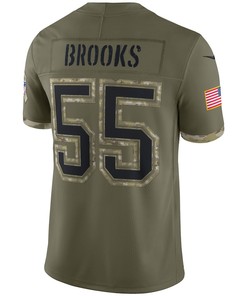 Derrick Brooks Tampa Bay Buccaneers 2022 Salute To Service Retired Player Limited Jersey - Olive